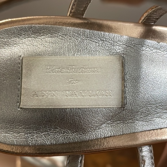 NWOT rose gold leather high-heeled sandals - Picture 4 of 7